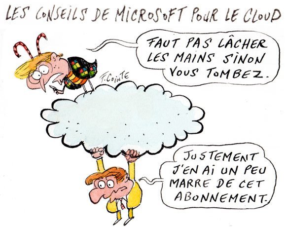 Dessin: Microsoft joue la pédagogie dans le Cloud
